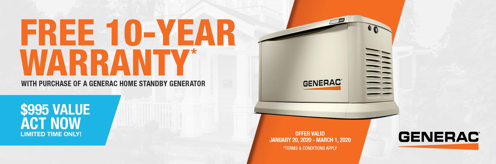 Homestandby Generator Deal | Warranty Offer | Generac Dealer | Troy, ME